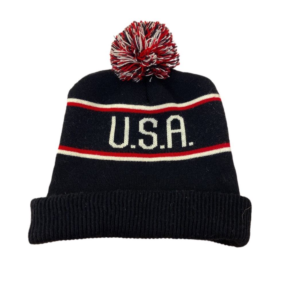 USA Puffball Beanie